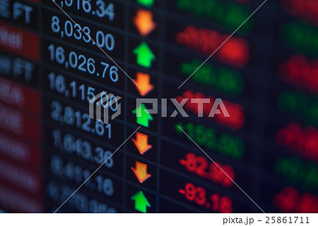 Stock market chart 25861711