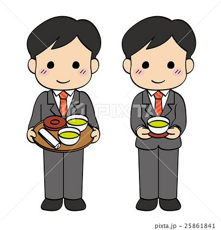 スーツ会社員男性・お茶出し1 スーツ会社員男性・お茶出し1 25861841