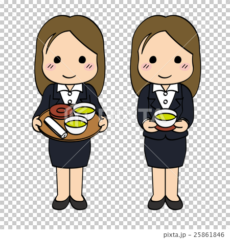 スーツ会社員女性・お茶出し3 スーツ会社員女性・お茶出し3 25861846