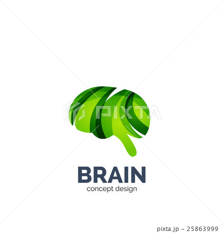 Vector brain logo Vector brain logo 25863999