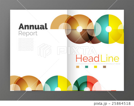 Abstract circles, annual report covers 25864518