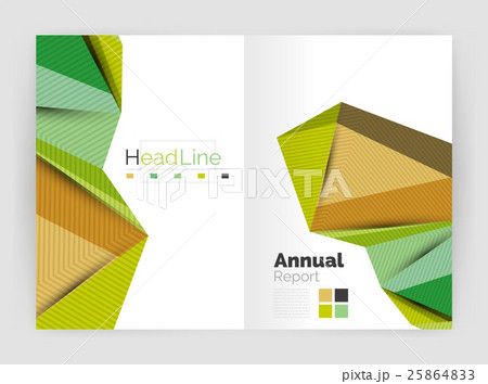 Geometric triangle business brochure template Geometric triangle business brochure template 25864833