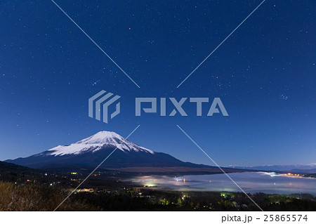 山梨_山中湖パノラマ台からの富士山 25865574