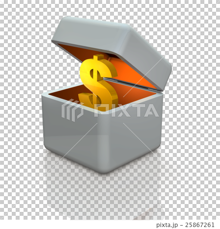 蓄財を表すアブストラクト3DCGイラスト 25867261