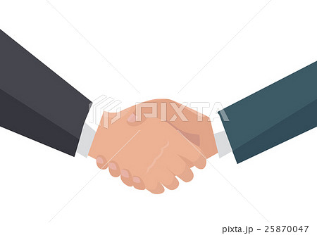 Handshake Vector Illustration in Flat Design. Handshake Vector Illustration in Flat Design. 25870047