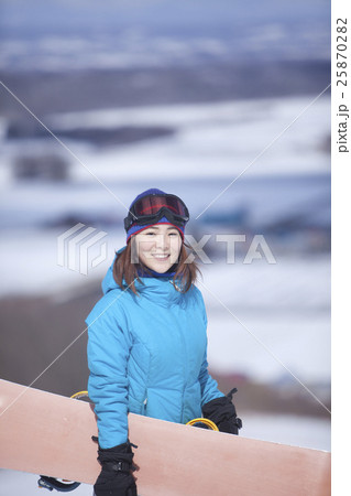 スノーボード　女性 25870282