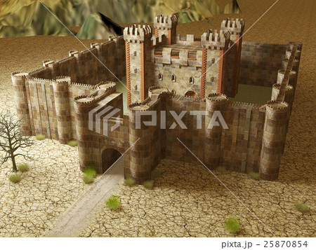 Medieval stronghold building exterior  25870854