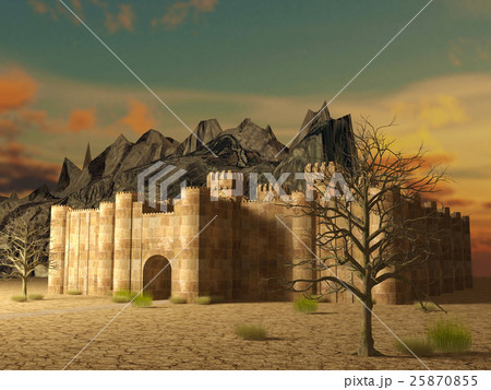 Medieval stronghold building exterior  25870855