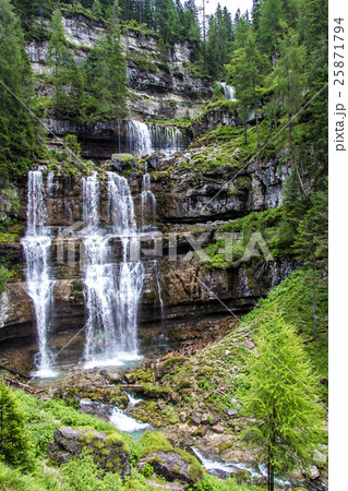 Vallesinella waterfall in the dolomitesTrentino 25871794
