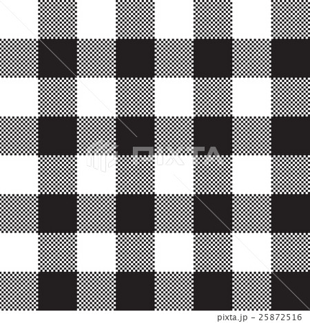 Black white check pattern seamless fabric texture Black white check pattern seamless fabric texture 25872516