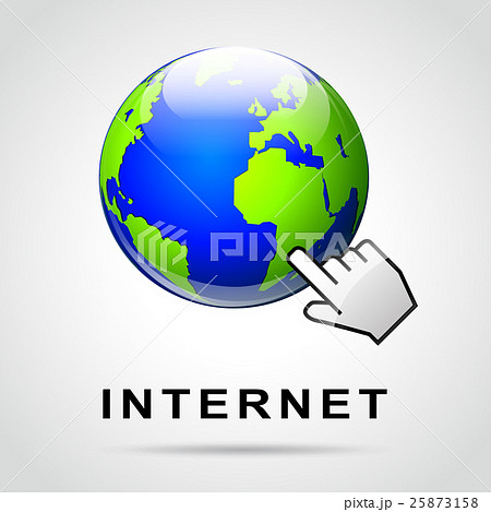 internet concept with earth design 25873158