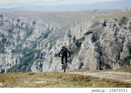 male cyclist on sports mountainbike 25873551