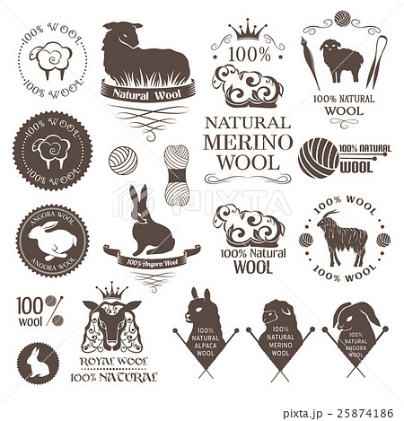 Wool design elements. 25874186