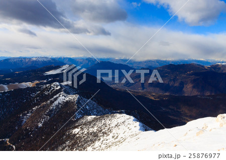 Mountain winter panorama, Italy 25876977