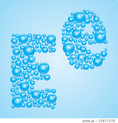 Bubbles in blue. Alphabet of bubbles. Eps 10. Bubbles in blue. Alphabet of bubbles. Eps 10. 25877176