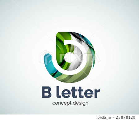 Vector B letter concept logo template 25878129