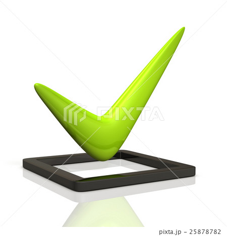 正解を表すアブストラクト3DCGイラスト 正解を表すアブストラクト3DCGイラスト 25878782