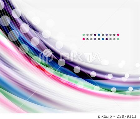 Smooth colorful line on white. Wave abstract Smooth colorful line on white. Wave abstract 25879313