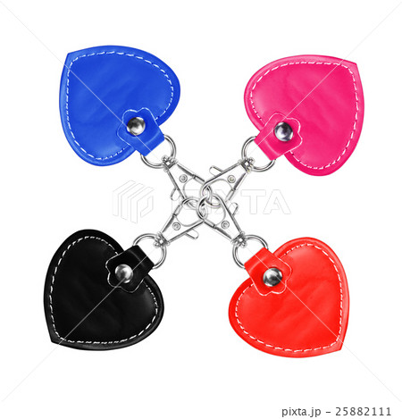 Leather Round Keychain with clip lock Leather Round Keychain with clip lock 25882111