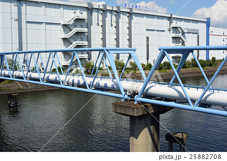 平和島と昭和島の間の水管橋 平和島と昭和島の間の水管橋 25882708