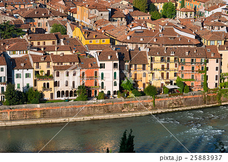Houses and Adige River - Verona Italy 25883937