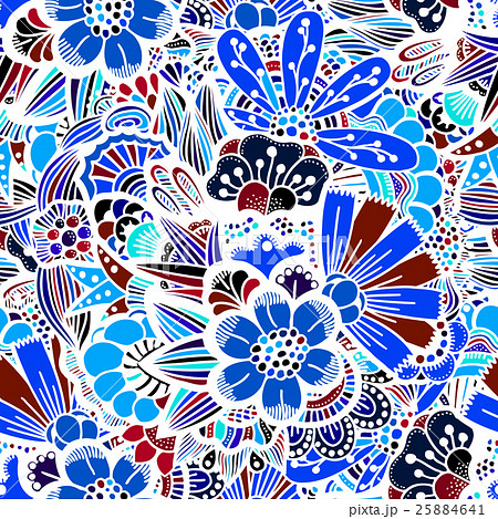 Flowers seamless pattern 25884641