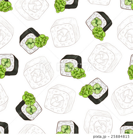 Sushi seamless pattern Sushi seamless pattern 25884815