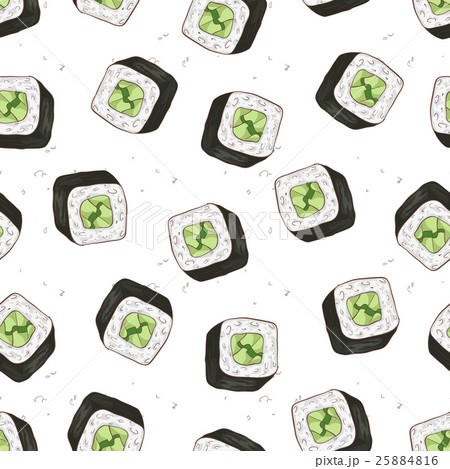 Sushi seamless pattern Sushi seamless pattern 25884816
