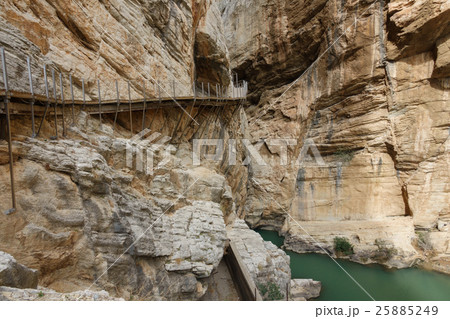 El Caminito del Rey dangerous footpath in canyon 25885249