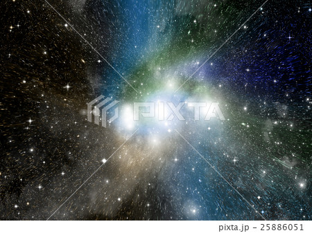 Stars, dust and gas nebula in a far galaxy Stars, dust and gas nebula in a far galaxy 25886051