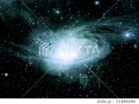 Stars, dust and gas nebula in a far galaxy 25886080