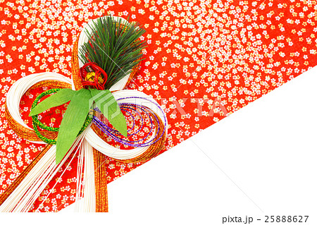 水引飾りと桜模様 水引飾りと桜模様 25888627