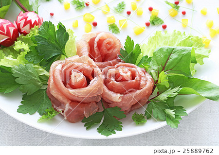 お花の生ハムサラダ お花の生ハムサラダ 25889762