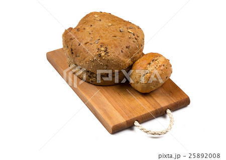 Various of bread on cutting board 25892008