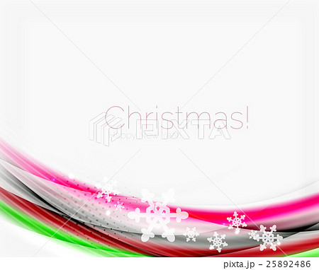 Christmas wave abstract background 25892486