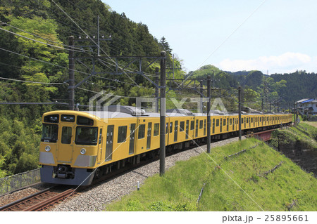 山岳区間を行く西武秩父線2000系(芝桜臨時ダイヤ) 山岳区間を行く西武秩父線2000系(芝桜臨時ダイヤ) 25895661