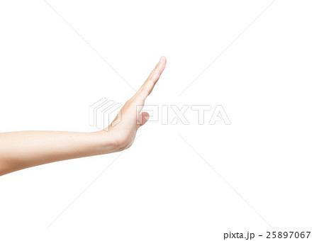Female hand isolated on white background 25897067