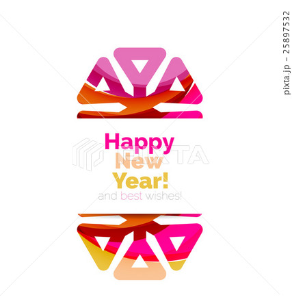 Christmas colorful geometric abstract background 25897532