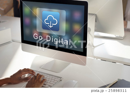 Application Connection Digital Internet Graphic Concept Application Connection Digital Internet Graphic Concept 25898311