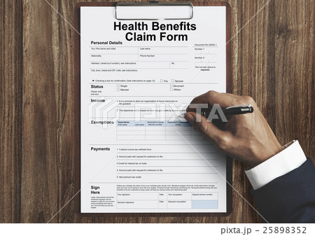 Health Benefits Claim Benefits Form Concept Health Benefits Claim Benefits Form Concept 25898352