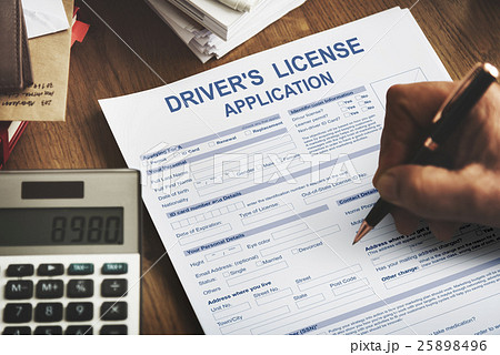 Driver's License Application Identification Concept 25898496