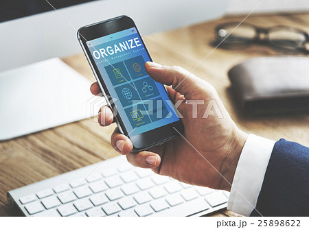 System Content Management SEO Application Graphic Concept 25898622
