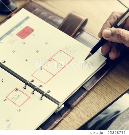 Senior Adult Planning Agenda Calendar Concept 25898755