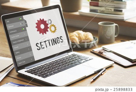 Settings Configuration Setup Tools Concept 25898833