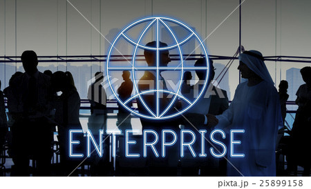Global World Business Marketing Graphic Icon Concept 25899158