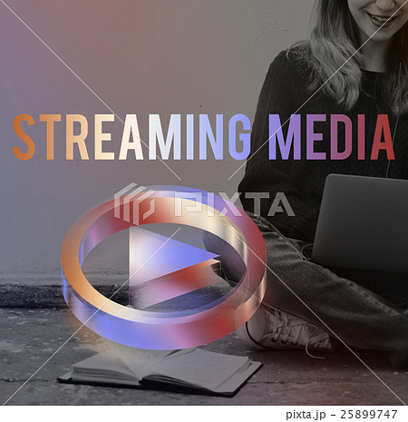 Digital Music Streaming Online Entertainment Media Concept 25899747