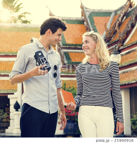 Trave Trip Vacation Camera Photo Memory Couple Concept 25900916