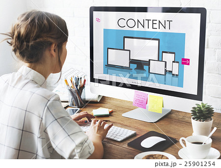 Web Design Layout Content Devices Graphic Concept 25901254