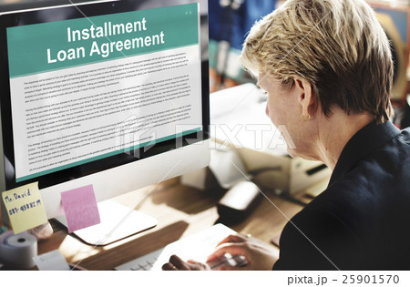 Installment Loan Agreement Credit FInance Debt Concept 25901570