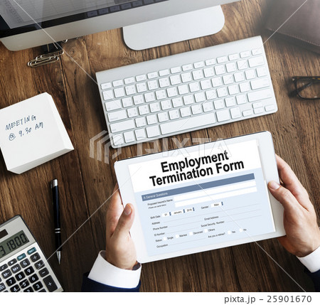 Employment Termination Form Document Concept 25901670